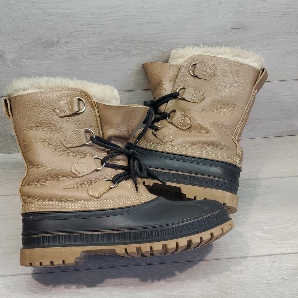 Sorel Mens Insulated Lined Outdoor Duck Rubber Mid calf boots shoes sz 7